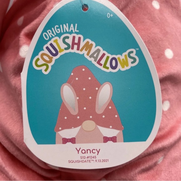 New Squishmallow 12” Yancy the Gnome Pink Soft Pillow Stuffed Plush Easter Toy - Picture 4 of 8